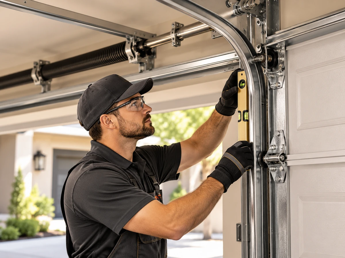 Garage Door Track Repair